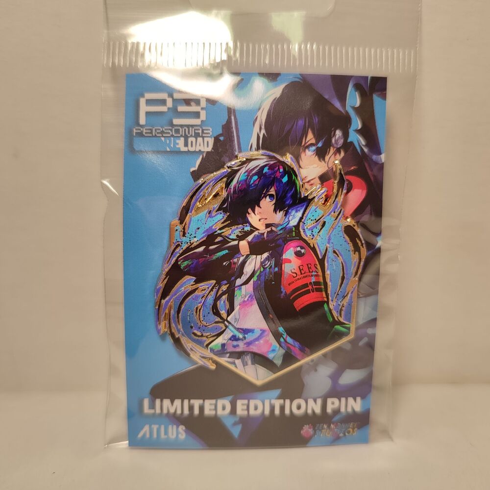 Persona 3 Leader Makoto Yuki Painterly Series Enamel Pin Official Atlus Badge